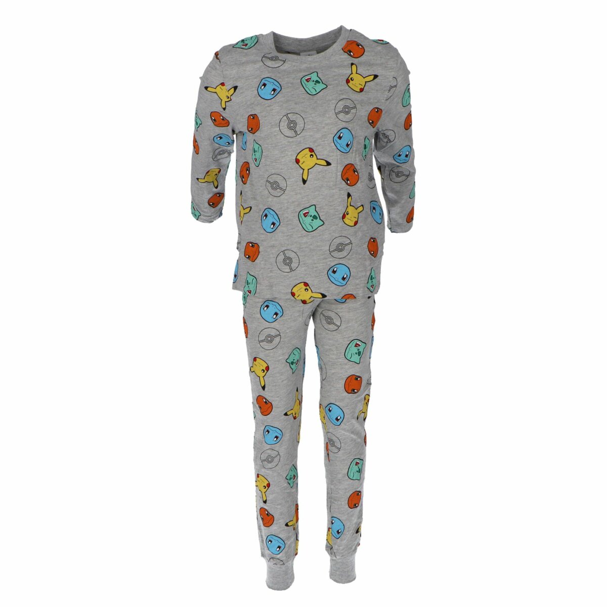 Pokémon Pyjama für Kinder Bequemer Schlafanzug aus reiner Baumwolle