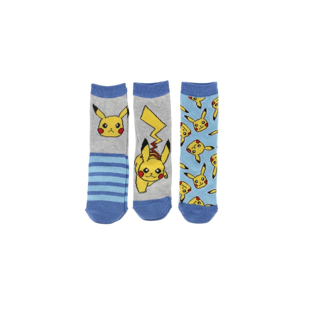 Pokémon Socken 3er set für Kinder mit Verschiedenen Motiven