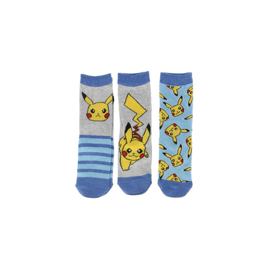 Pokémon Socken 3er set für Kinder mit Verschiedenen Motiven