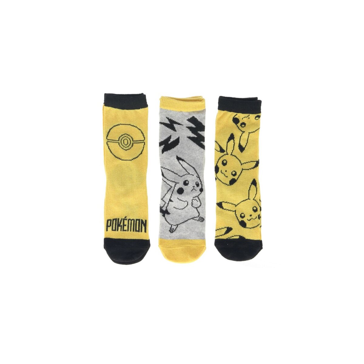 Pokémon Socken 3er set für Kinder mit Verschiedenen Motiven