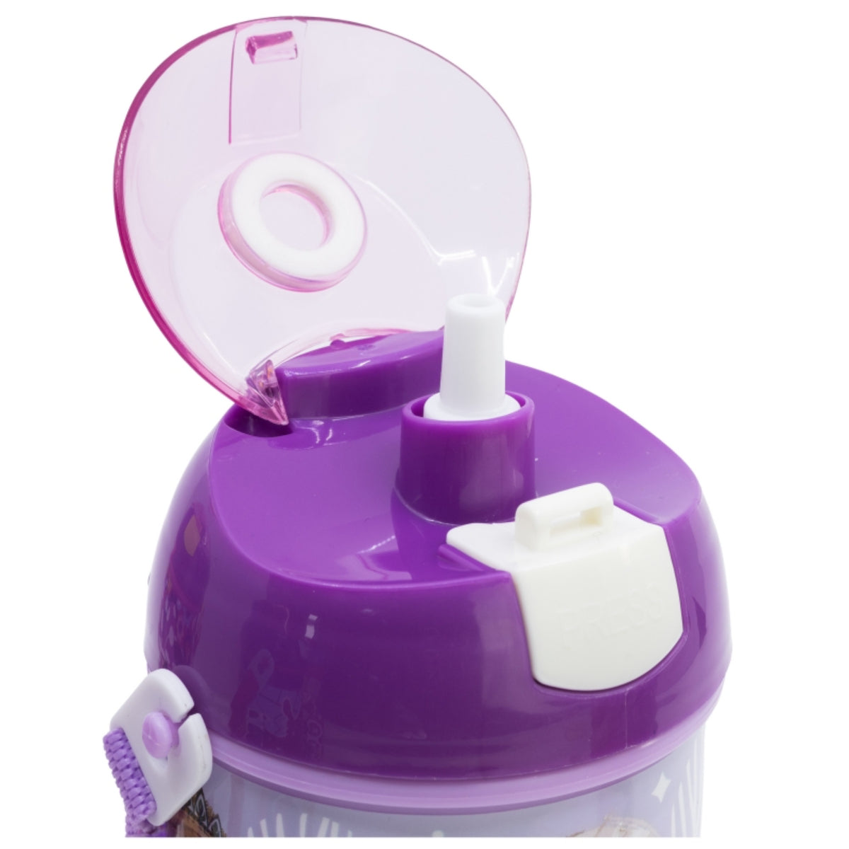 Disney Frozen Kinder Trinkflasche 450 ml Pop-Up Flasche mit Druckknopfdeckel