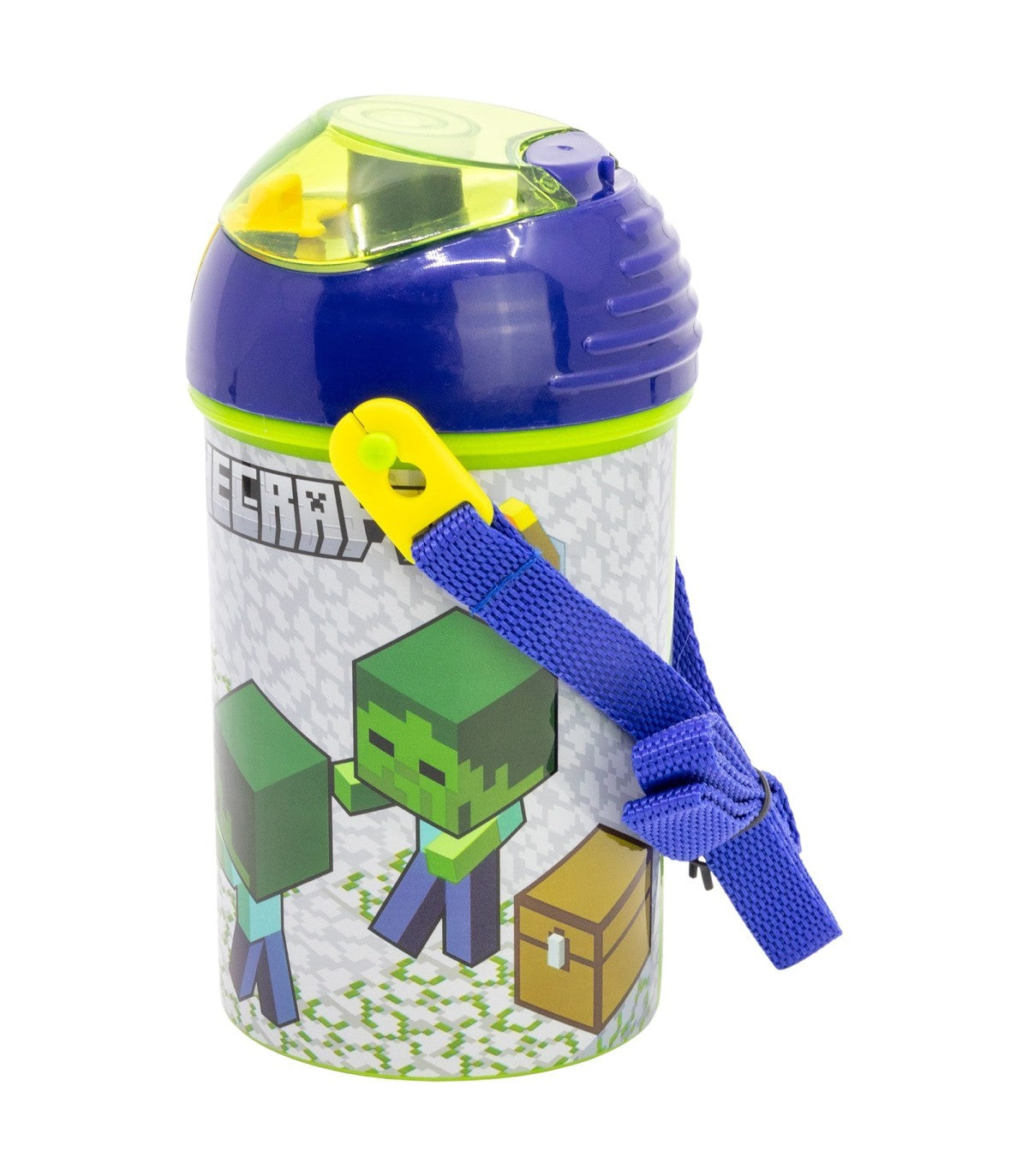 Minecraft Kinder Trinkflasche 450 ml Canteen mit Deckel und Trageriemen