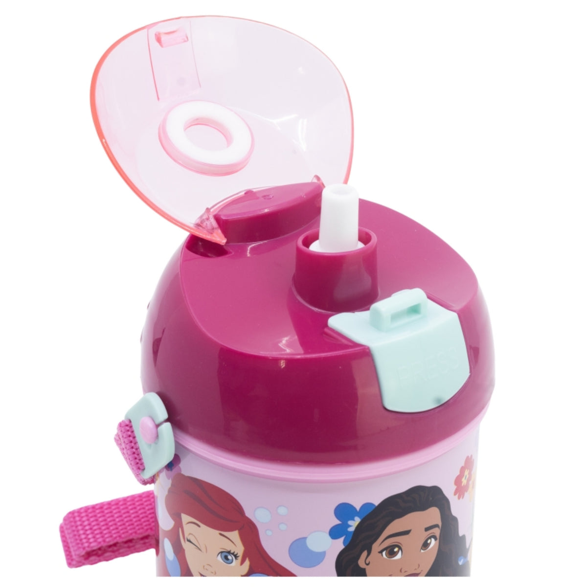Disney Princess Kinderflasche 450 ml Wasserflasche für Schule & Freizeit