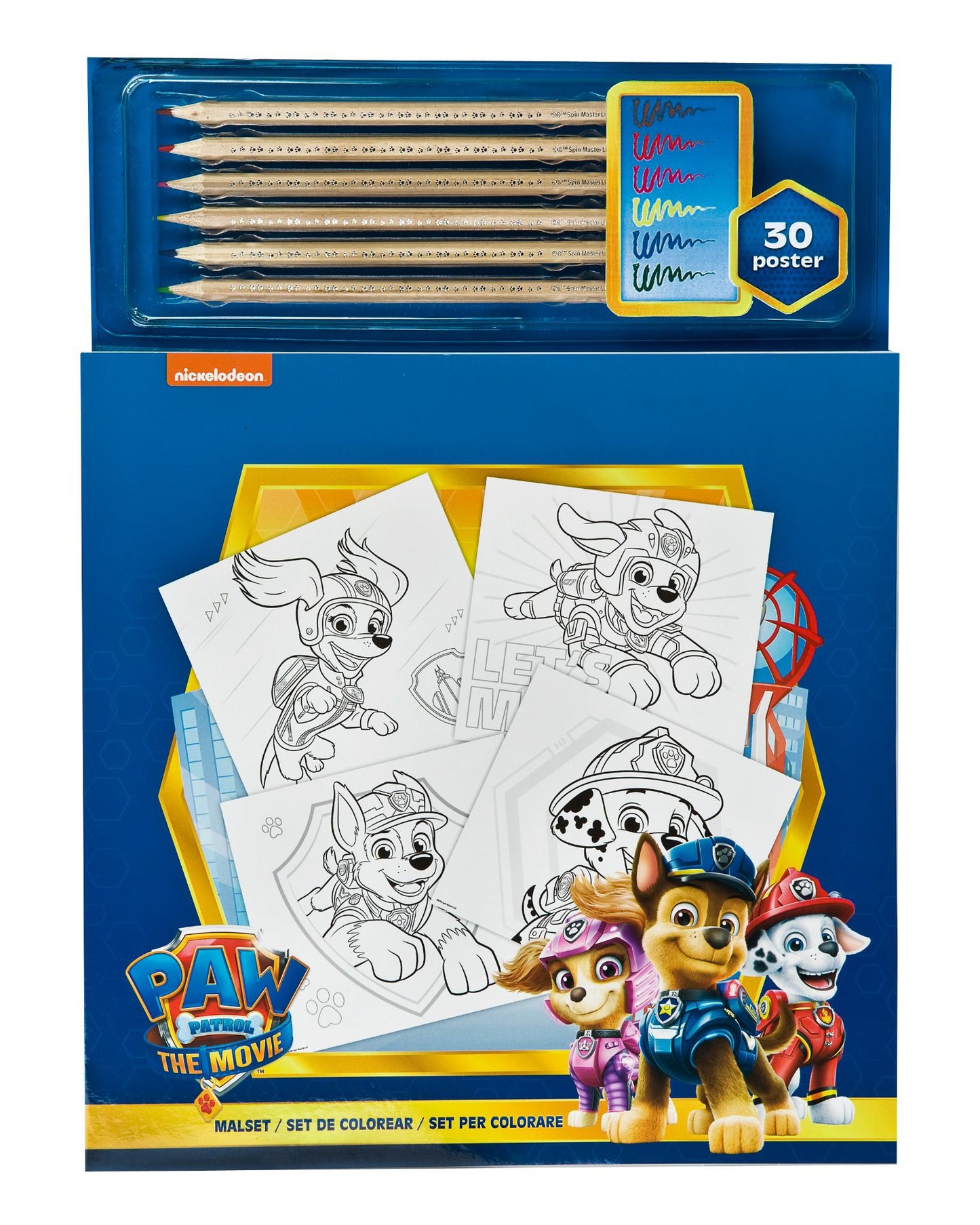 Paw Patrol Malset – 6 bunte Stifte für stundenlangen Malspaß