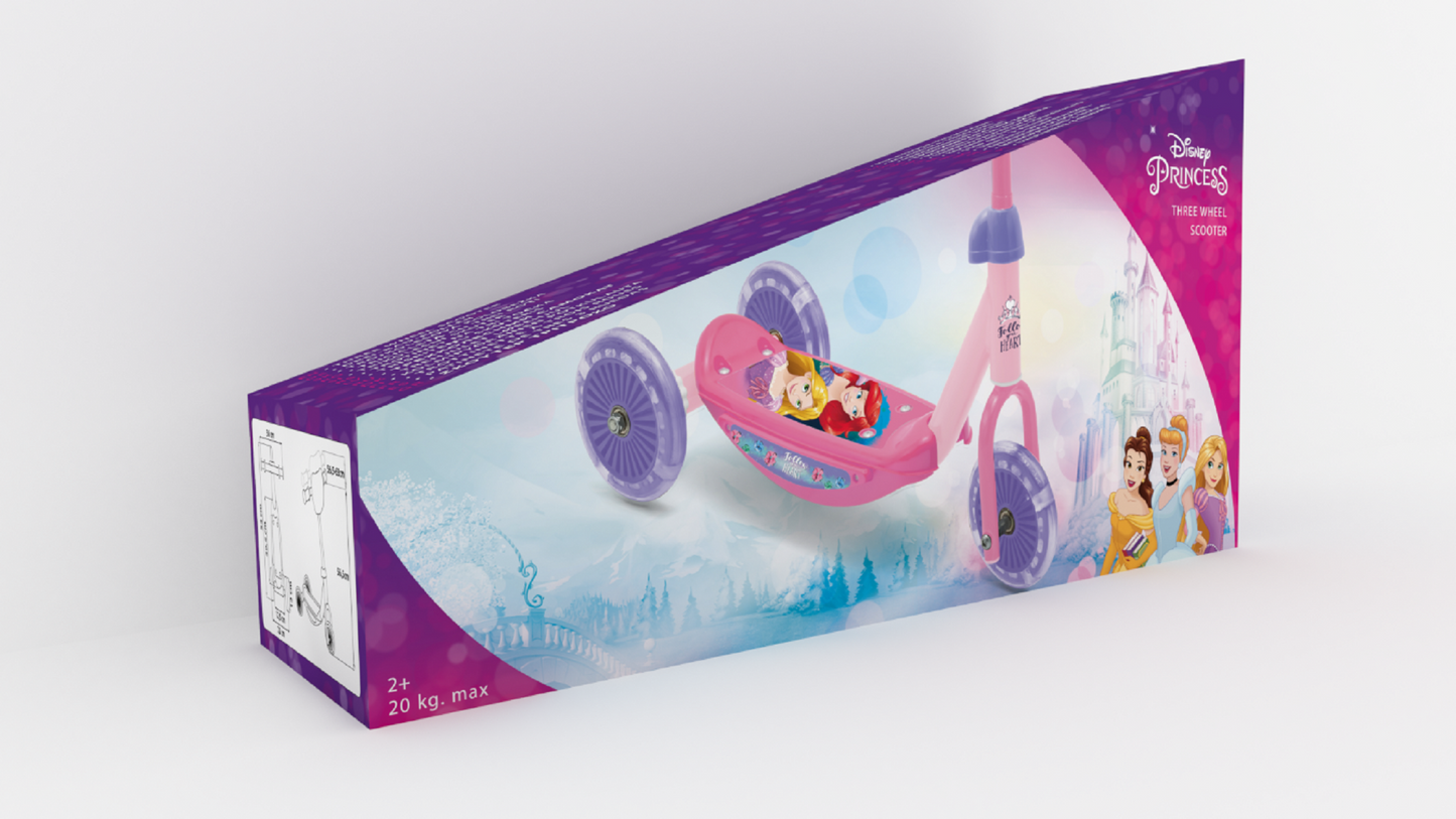 Disney Frozen 3-Rad Baby Scooter, Verstellbar, Mit Rutschfester Plattform
