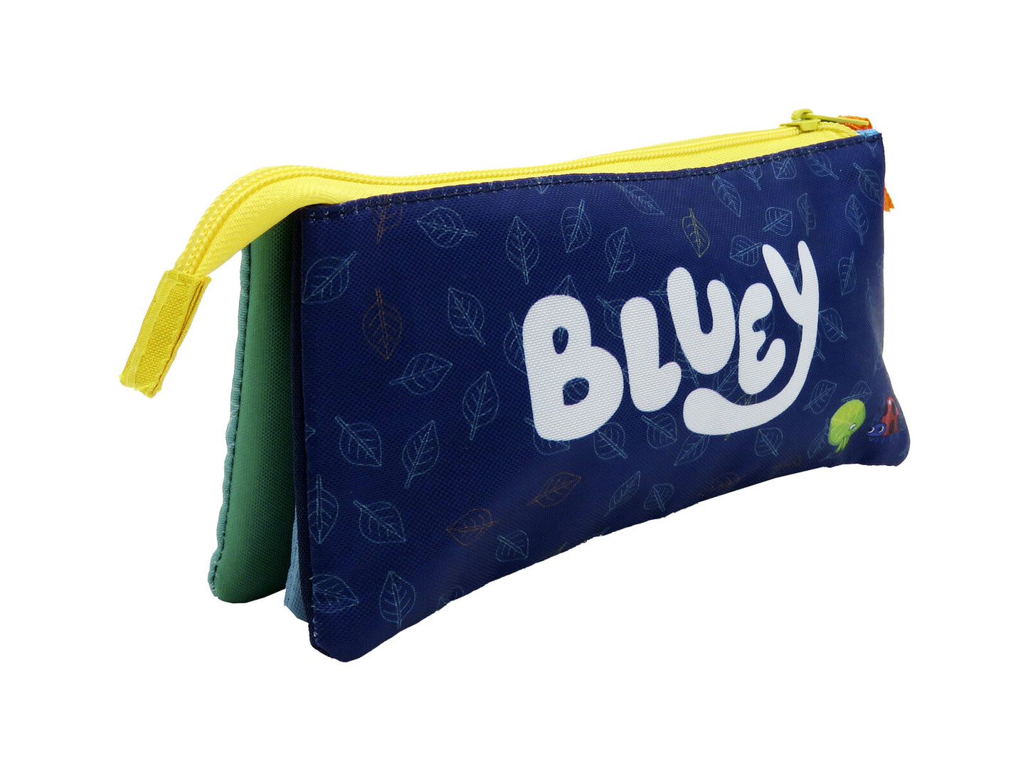 Bluey Dreifach Federmäppchen 3 Fächer Federmappe mit Reißverschluss