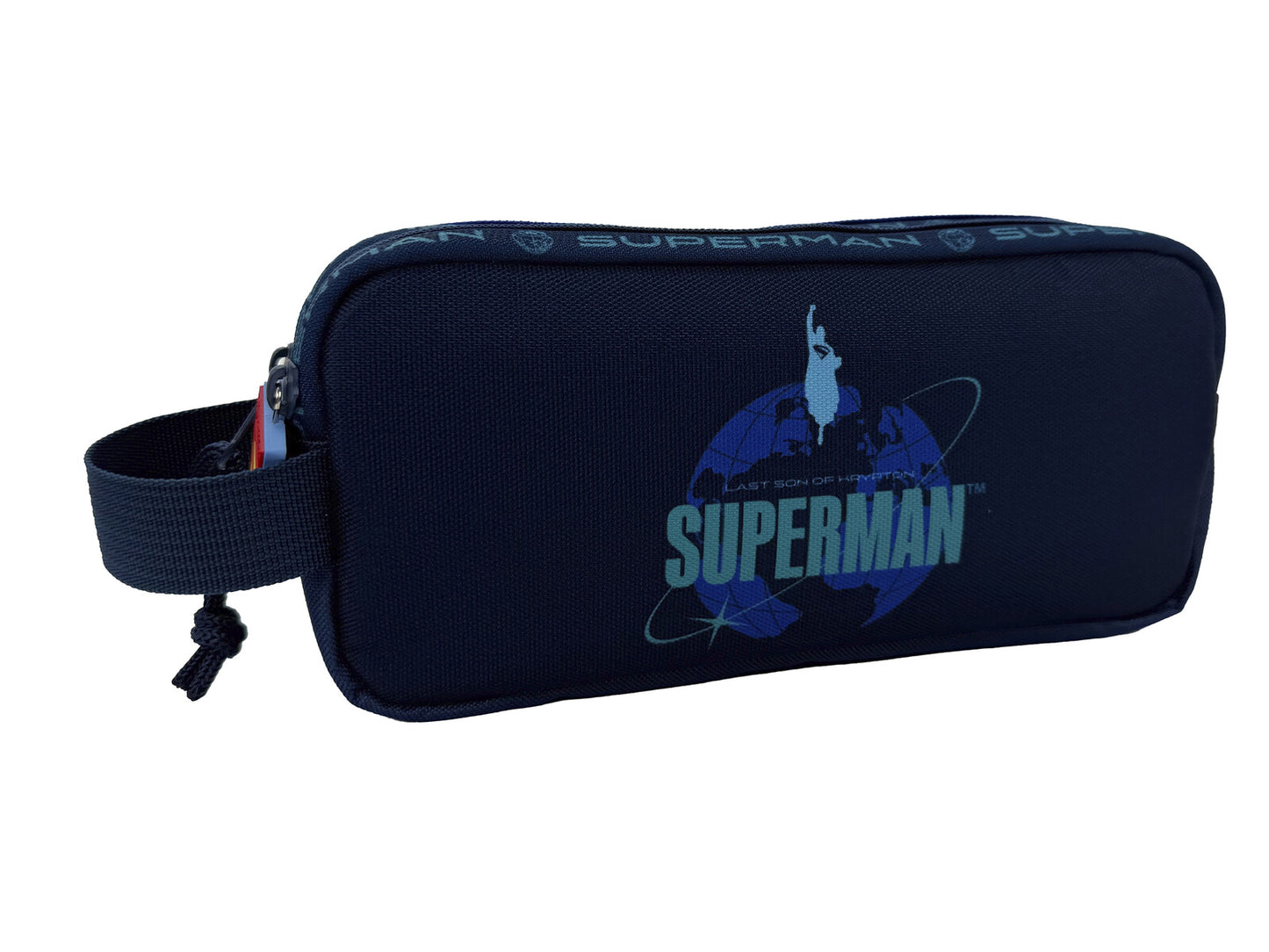 Superman Doppel Etui Federmäppchen für Schule und Alltag
