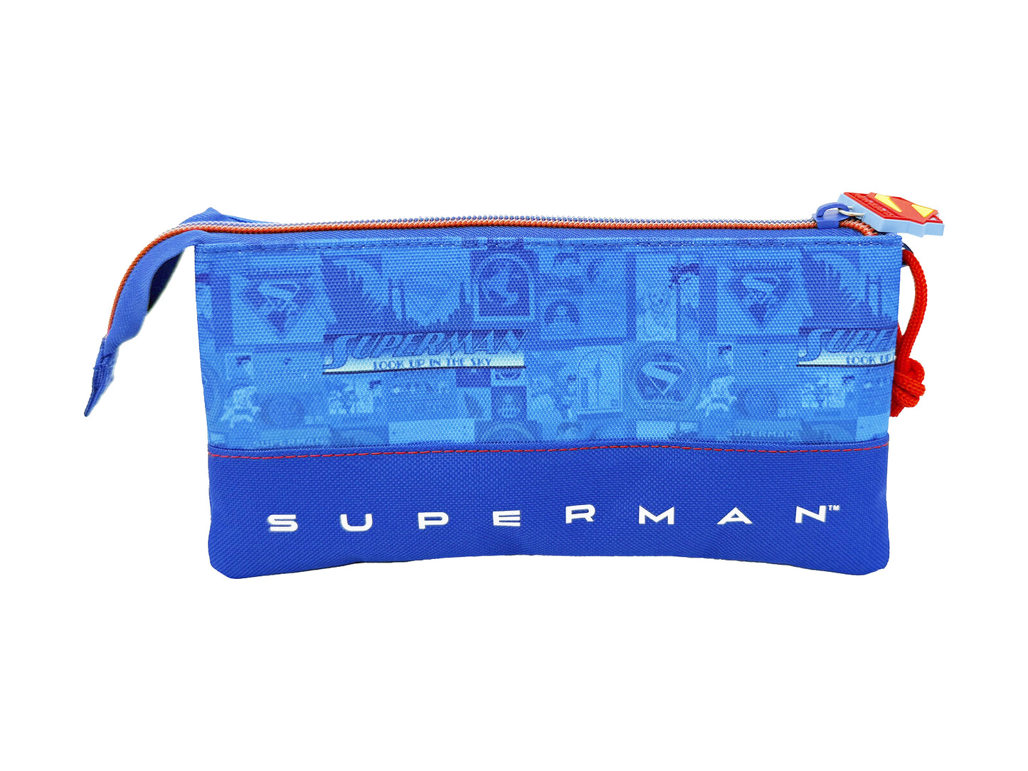 Superman Schuletui Federmäppchen Schulmäppchen Organizer