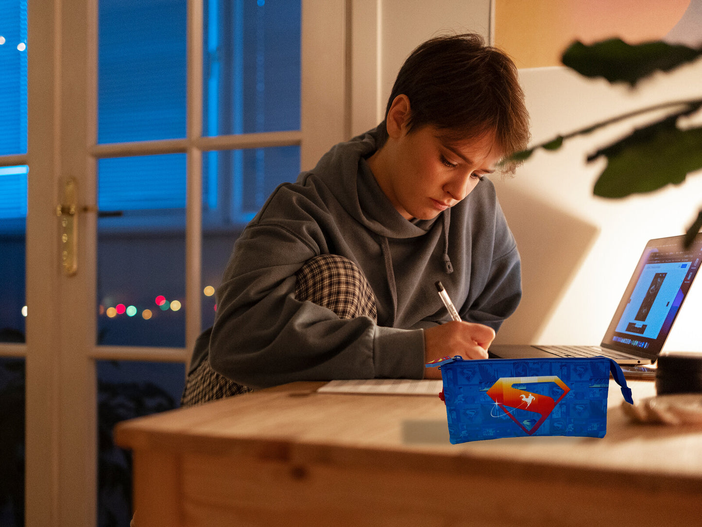 Superman Schuletui Federmäppchen Schulmäppchen Organizer