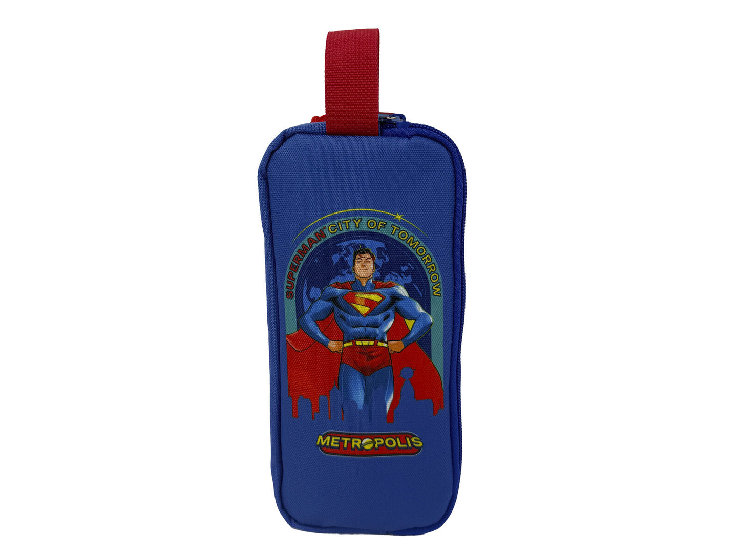 Superman Federmäppchen mit zwei Fächern Federmappe mit Reißverschluss