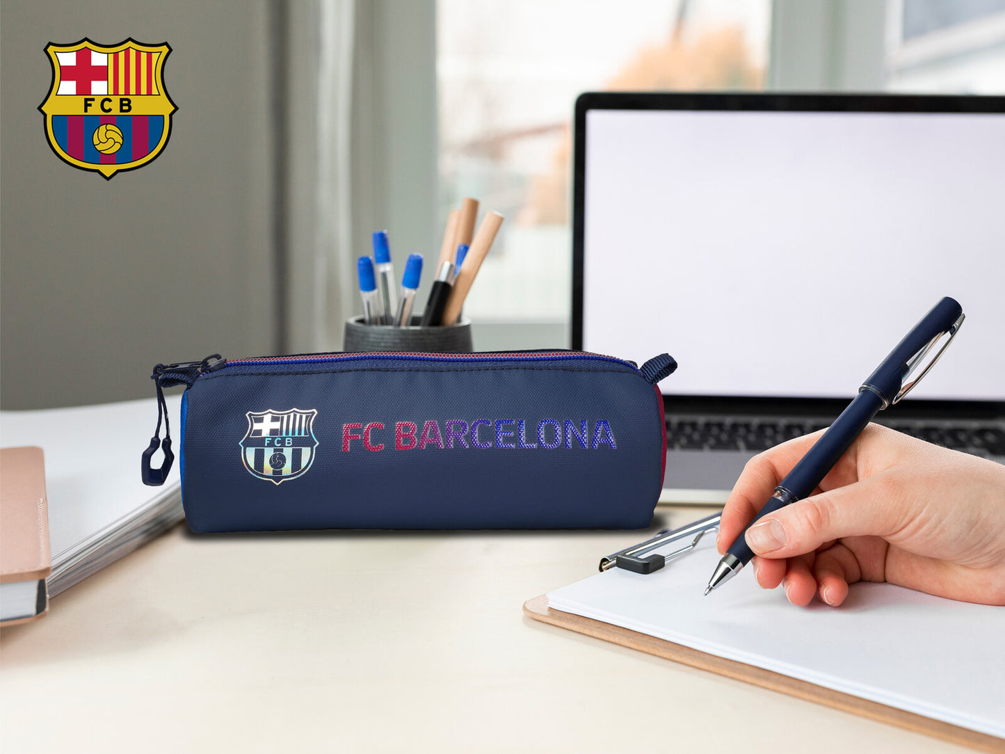 FC Barcelona Federmäppchen Silver Crest Mäppchen Etui