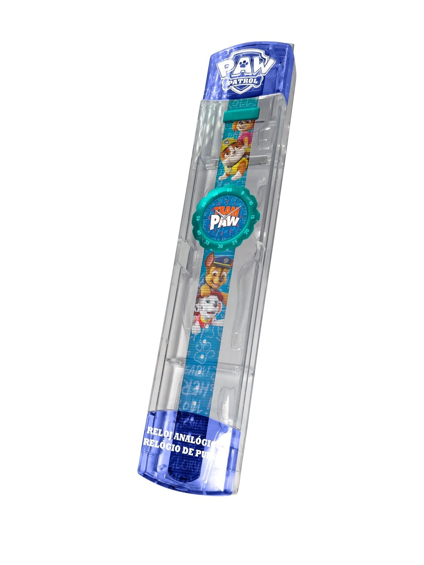 Paw Patrol Uhr für Kinder Polyesterarmband mit praktischem Deckel
