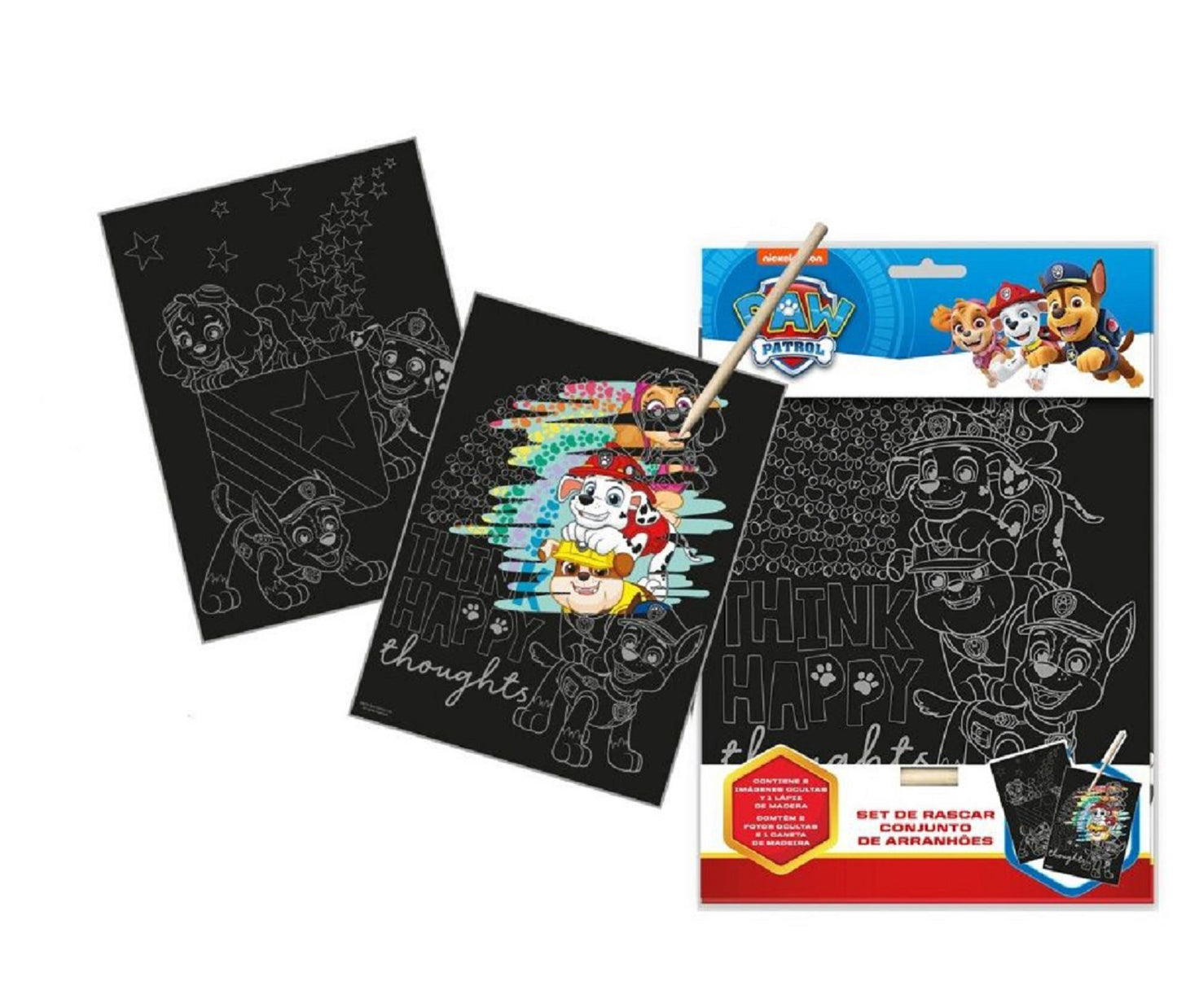 Paw Patrol Kratzerset – Kratzen, Malen und Spaß haben mit den beliebten Paw Patrol Hunden