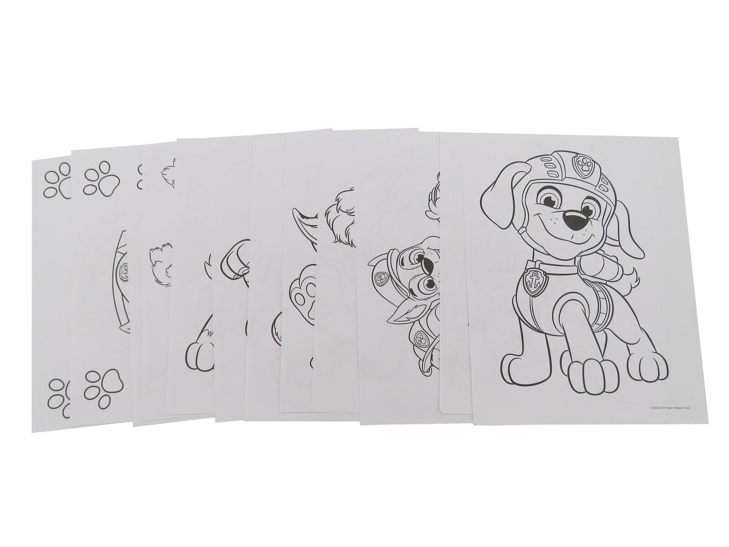 Paw Patrol Mal Aktivitätspaket Kinder mit 12 Malblättern 6 Buntstiften und Stickern