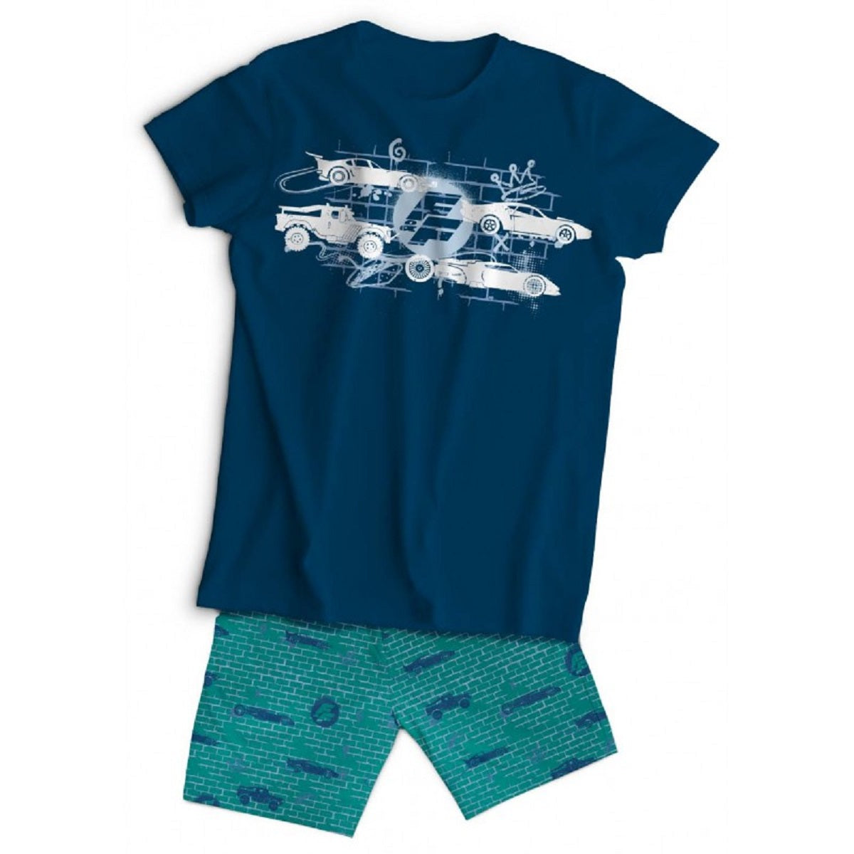 Fast & Furious Kinder Schlafanzug Set Kurzarm Baumwolle Sommer Pyjama Set 2 Teilig