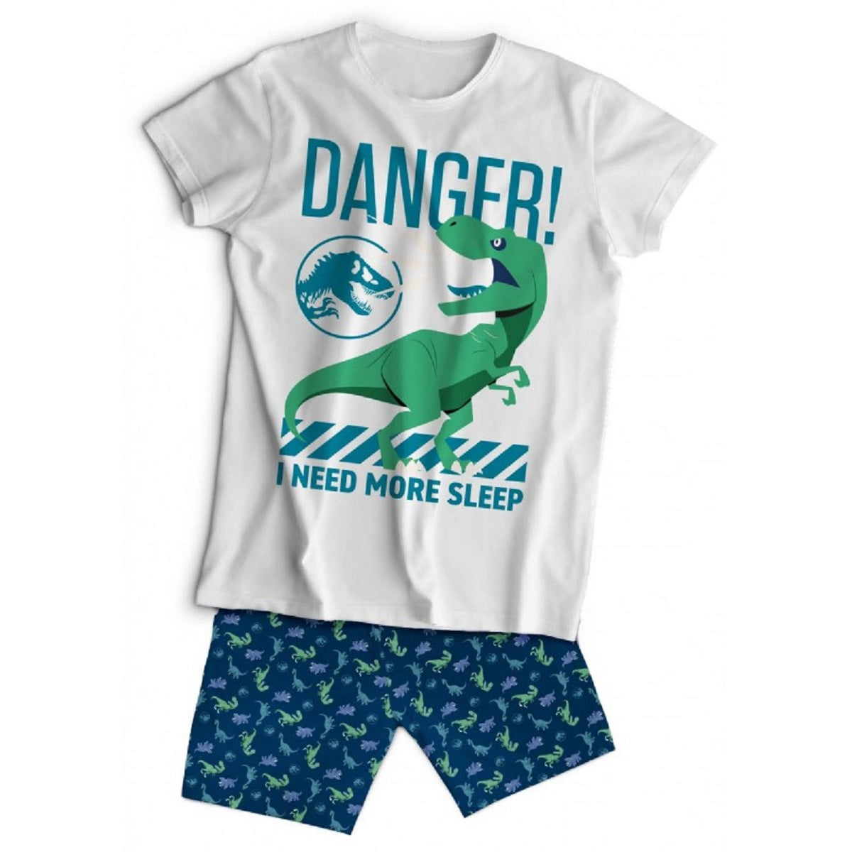 Jurassic World Kinder Schlafanzug Set Kurzarm Baumwolle Sommer Pyjama Set 2 Teilig