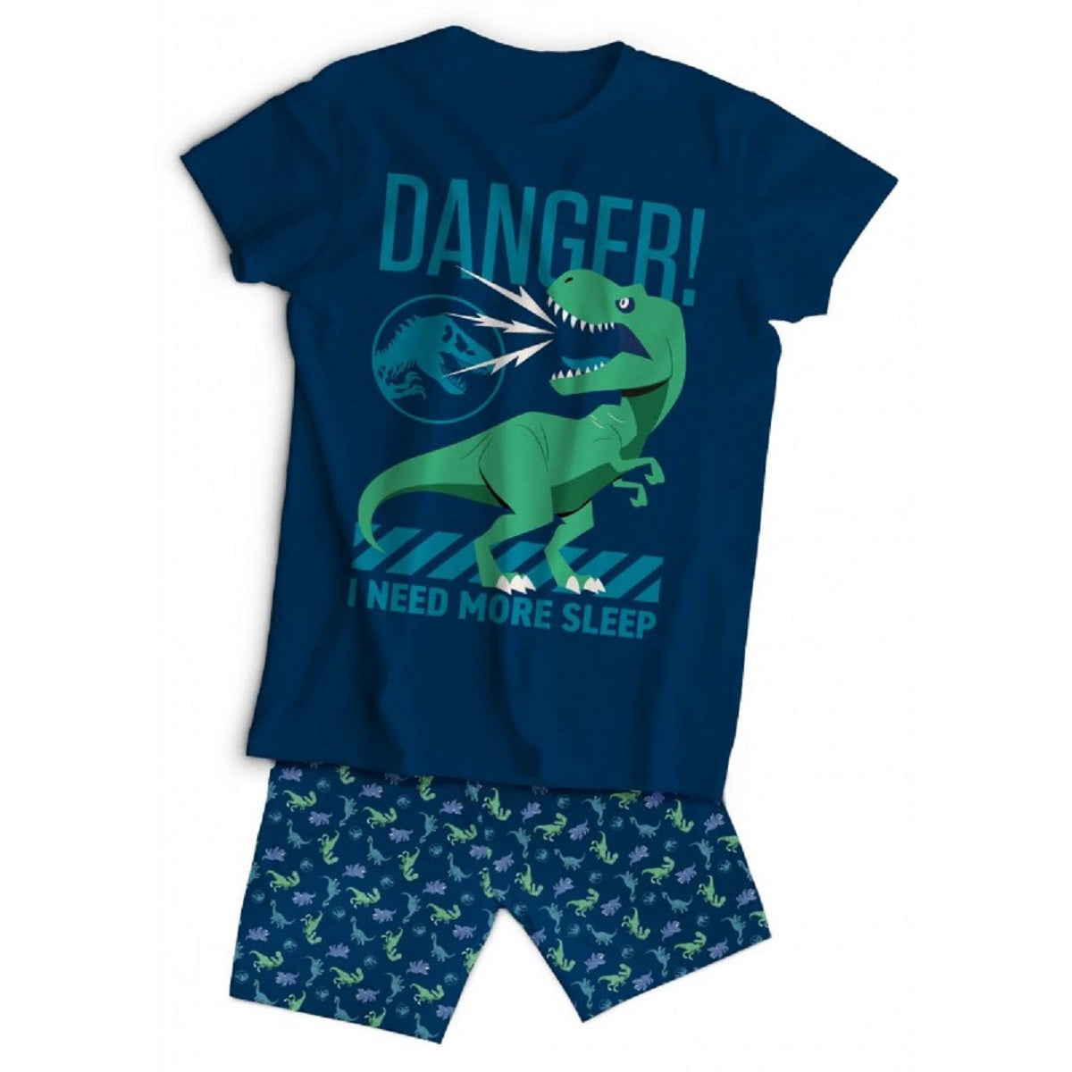 Jurassic World Kinder Schlafanzug Set Kurzarm Baumwolle Sommer Pyjama Set 2 Teilig