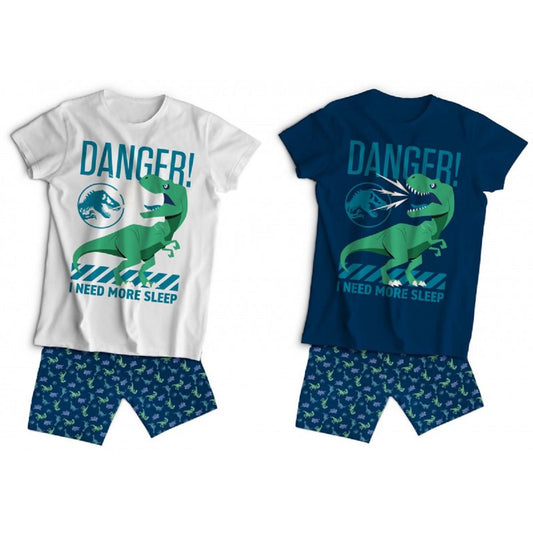 Jurassic World Kinder Schlafanzug Set Kurzarm Baumwolle Sommer Pyjama Set 2 Teilig