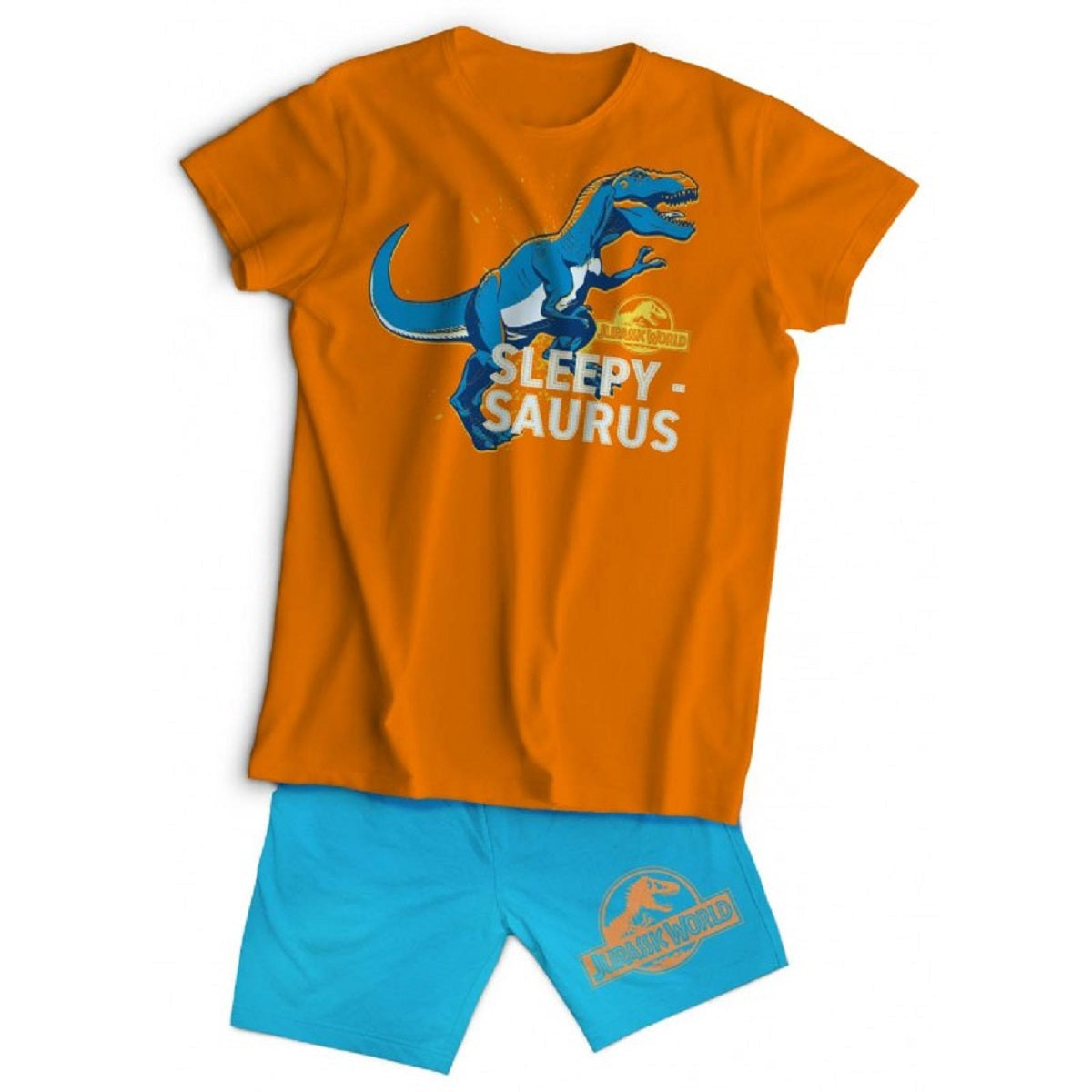 Jurassic World Kinder Schlafanzug Set Kurzarm Baumwolle Sommer Pyjama Set 2 Teilig