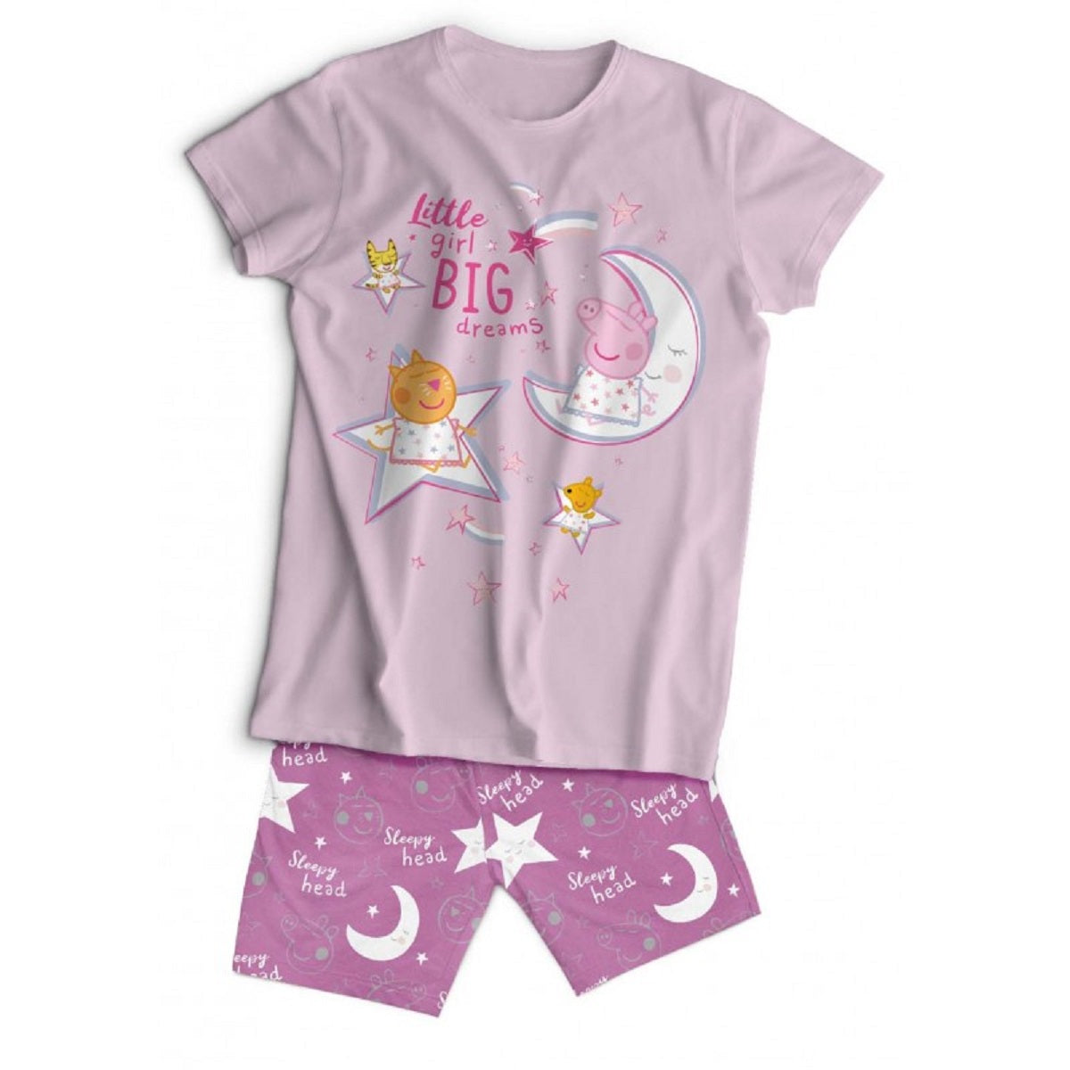 Peppa Pig Kinder Schlafanzug Set Kurzarm Baumwolle Sommer Pyjama Set 2 Teilig