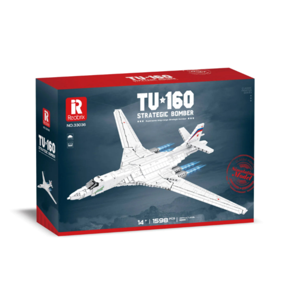 Reobrix 33036 Strategischer Bomber Klemmbaustein 1598 Teile ab 14