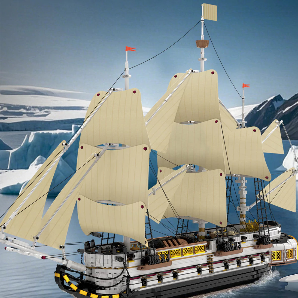 Reobrix 66048 Segelschiff Klemmbaustein 3555 Teile 109 cm ab 14
