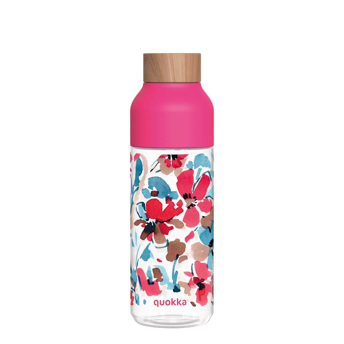 Quokka Ice Trinkflasche 720 ml Red Flowers Ecozen auslaufsicher