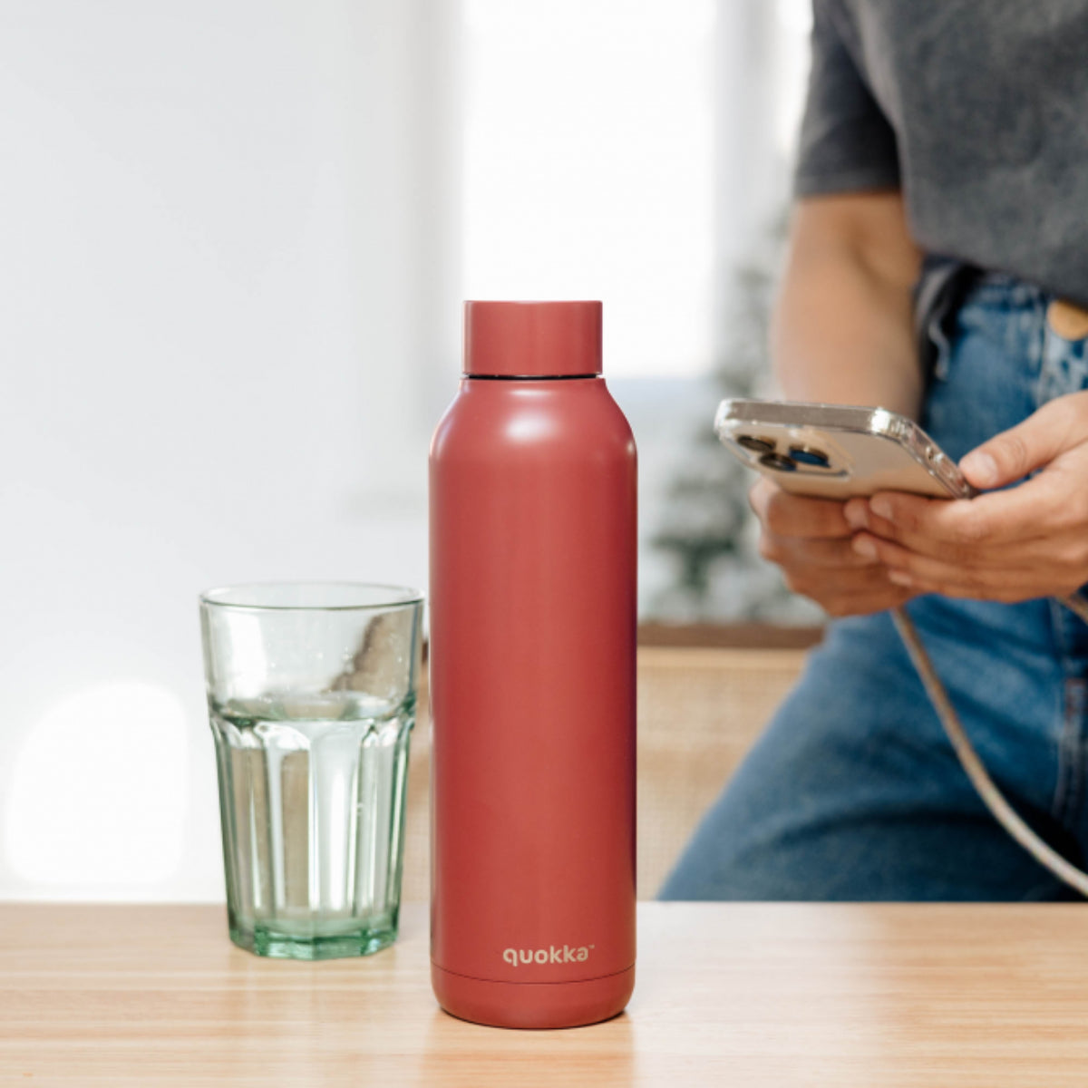 Quokka Edelstahl Trinkflasche isoliert 630 ml Thermoflasche