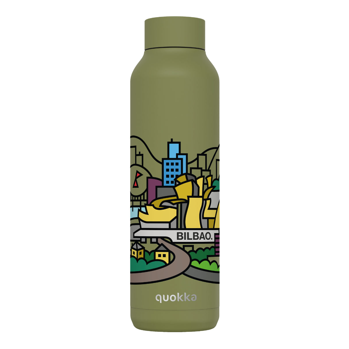 Quokka Bilbao Edelstahl Trinkflasche isoliert 630 ml Thermoflasche