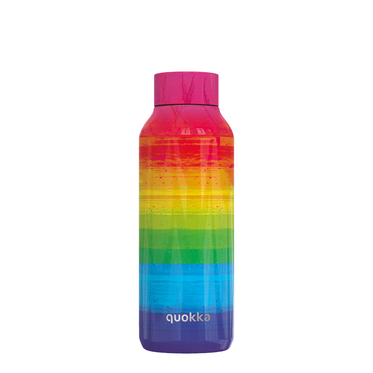 Quokka Solid Trinkflasche 510 ml RAINBOW Edelstahl Doppelwandig Heiß Kalt isoliert