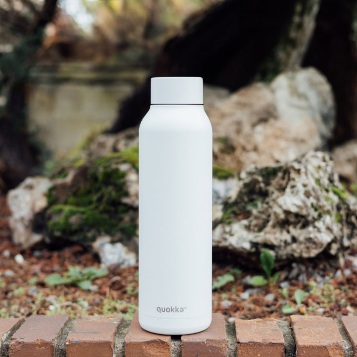 Quokka Isolierte Trinkflasche 850 ml Weiß aus Edelstahl Thermoflasche