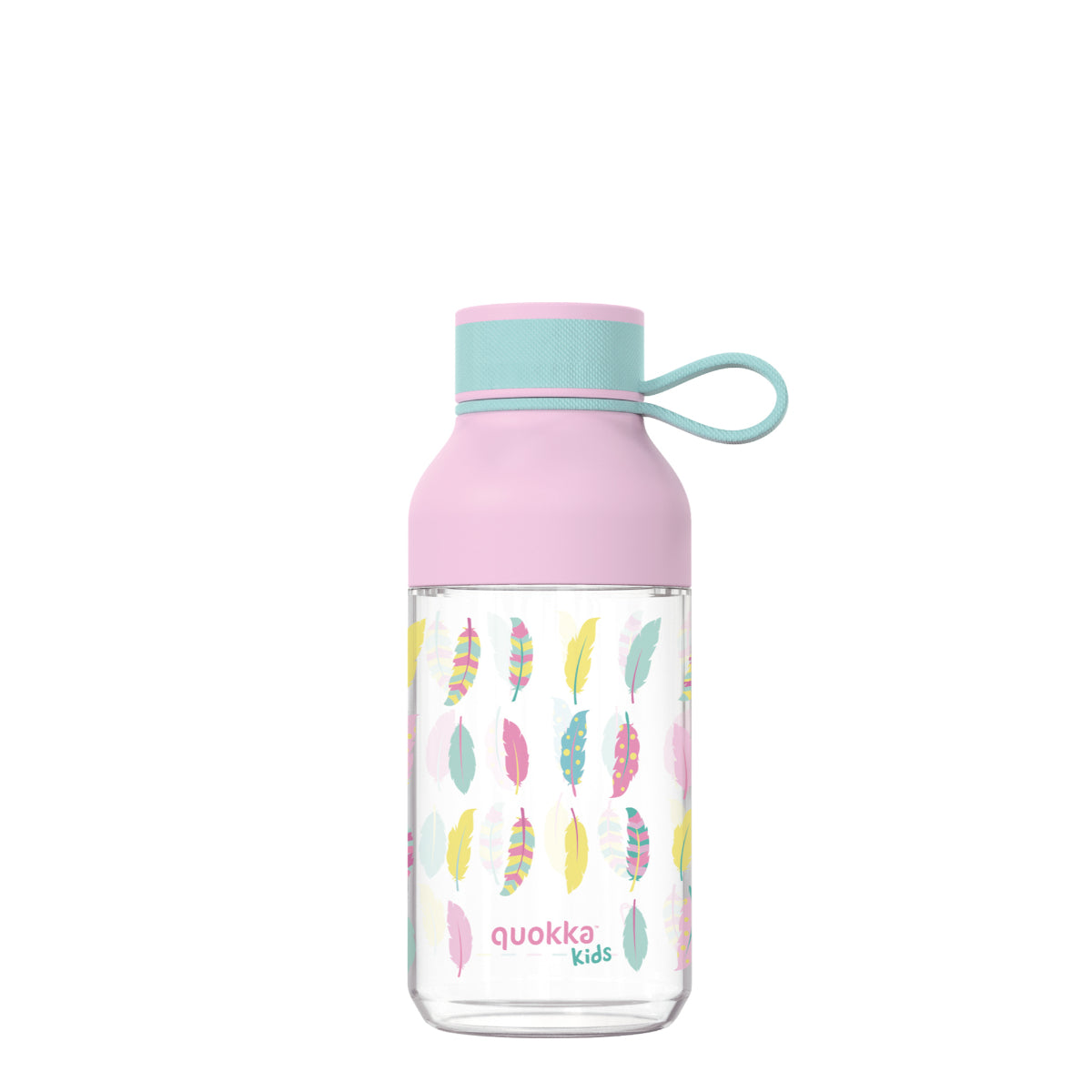 Quokka Ice Kids Trinkflasche 430 ml FEATHERS Abnehmbare Austattung