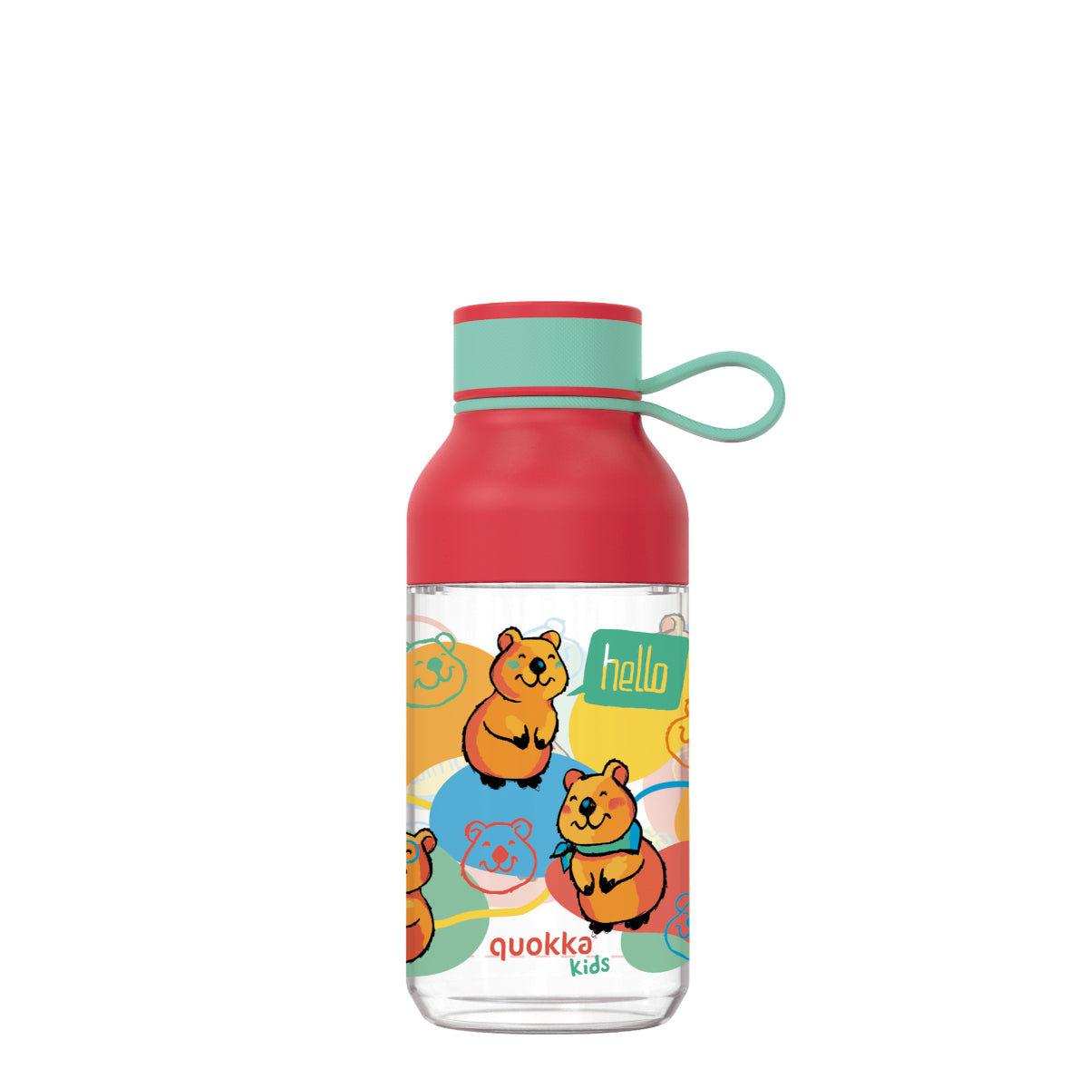 Quokka Ice Kids Trinkflasche 430 ml HAPPY QUOKKA Abnehmbare Austattung