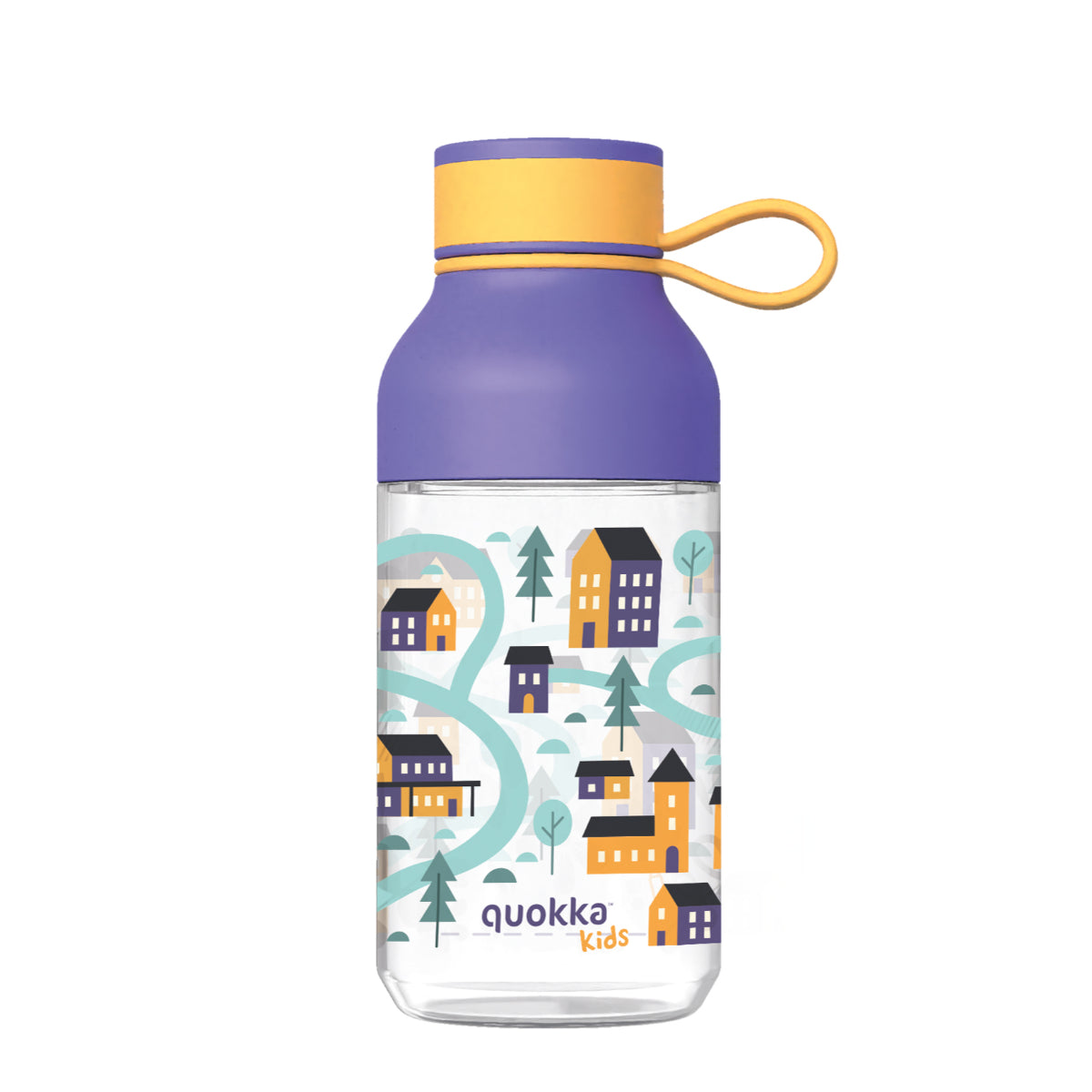 Quokka Ice Kids Trinkflasche 430 ml TOWN Abnehmbare Austattung