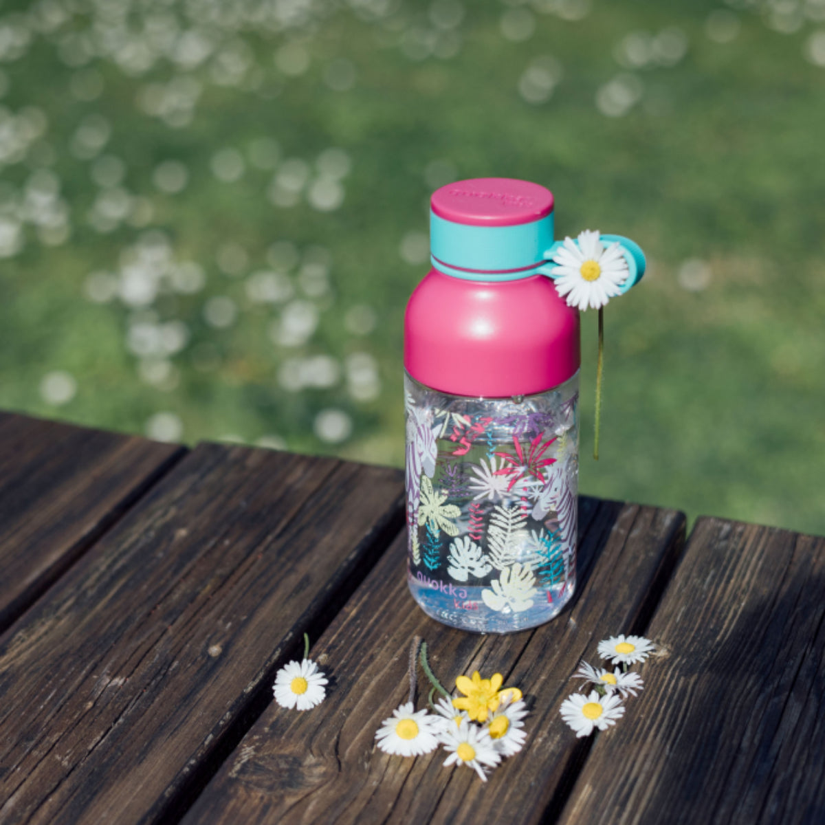 Quokka Ice Kids Trinkflasche 430 ml ZEBRAS Abnehmbare Austattung