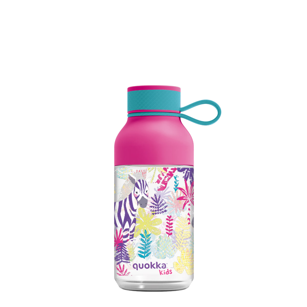 Quokka Ice Kids Trinkflasche 430 ml ZEBRAS Abnehmbare Austattung