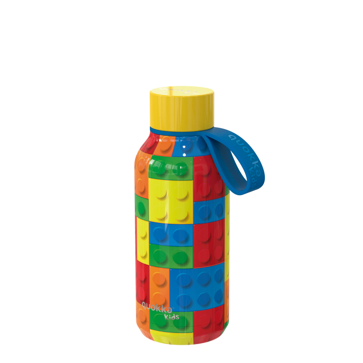 Quokka COLOR BRICKS Trinkflasche 330 ml Solid Kids Edelstahl Flasche Hält Kalt & Warm
