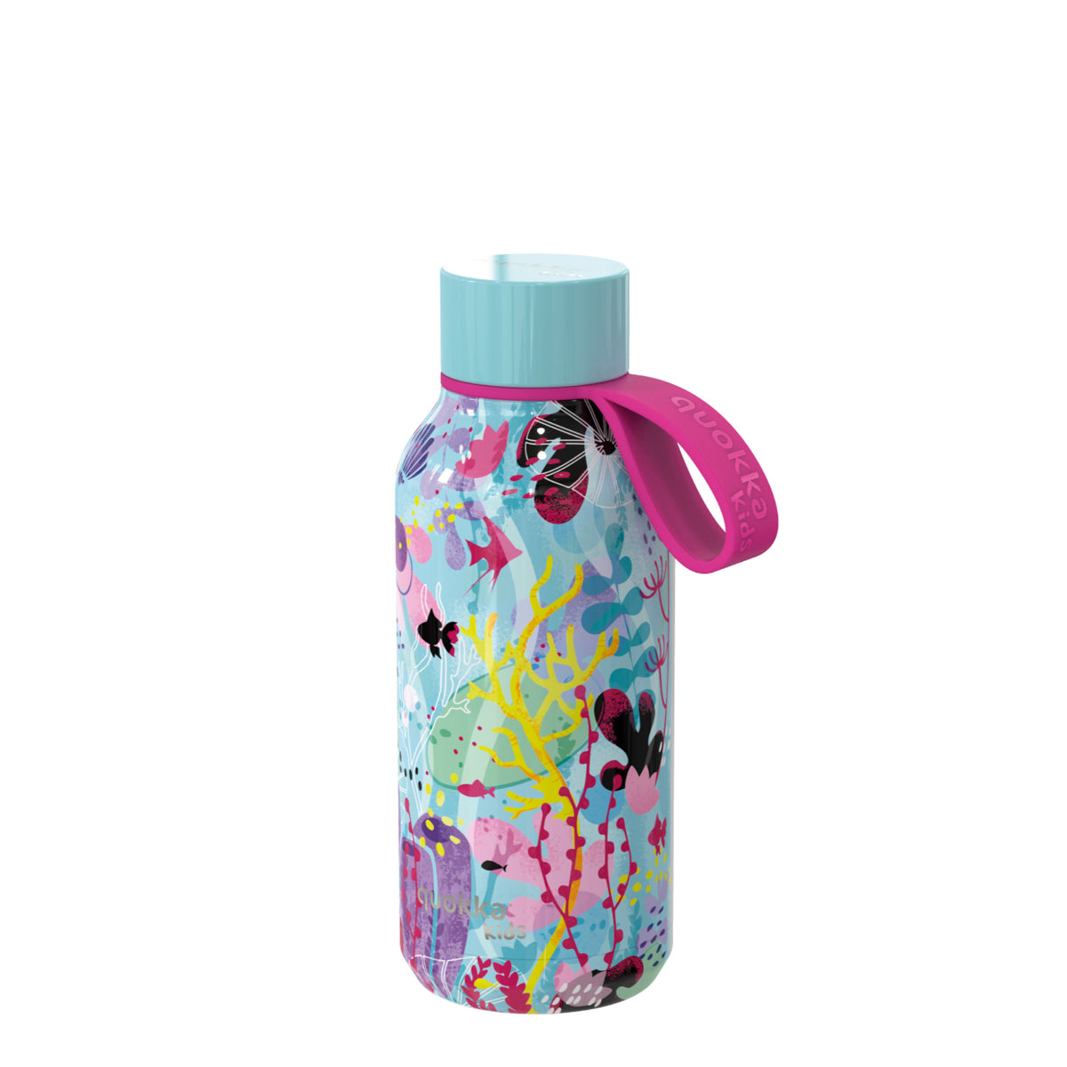 Quokka UNDERWATER Trinkflasche 330 ml Solid Kids Edelstahl Flasche Hält Kalt & Warm
