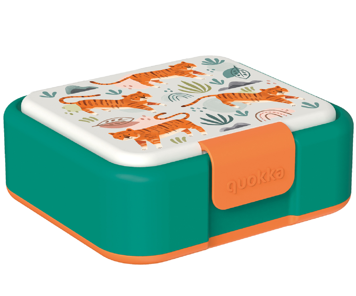 Quokka Tigers Brotdose Doppelwand Kinder Lunchbox 3-Fächer