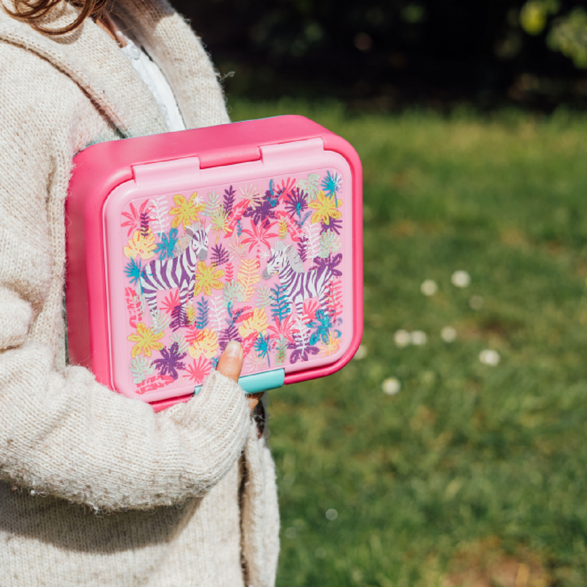 Quokka Zebras Brotdose Doppelwand Kinder Lunchbox 3-Fächer