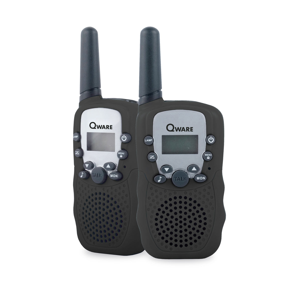 Qware Walkie-Talkie Set – 3 km Reichweite, 10 Kanäle & Taschenlampe