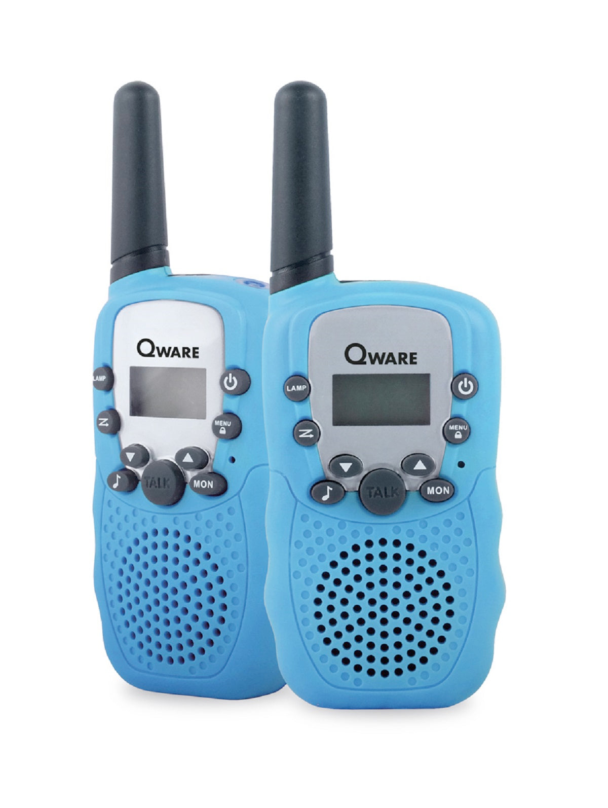 Qware Walkie-Talkie Set – 3 km Reichweite, 10 Kanäle & Taschenlampe