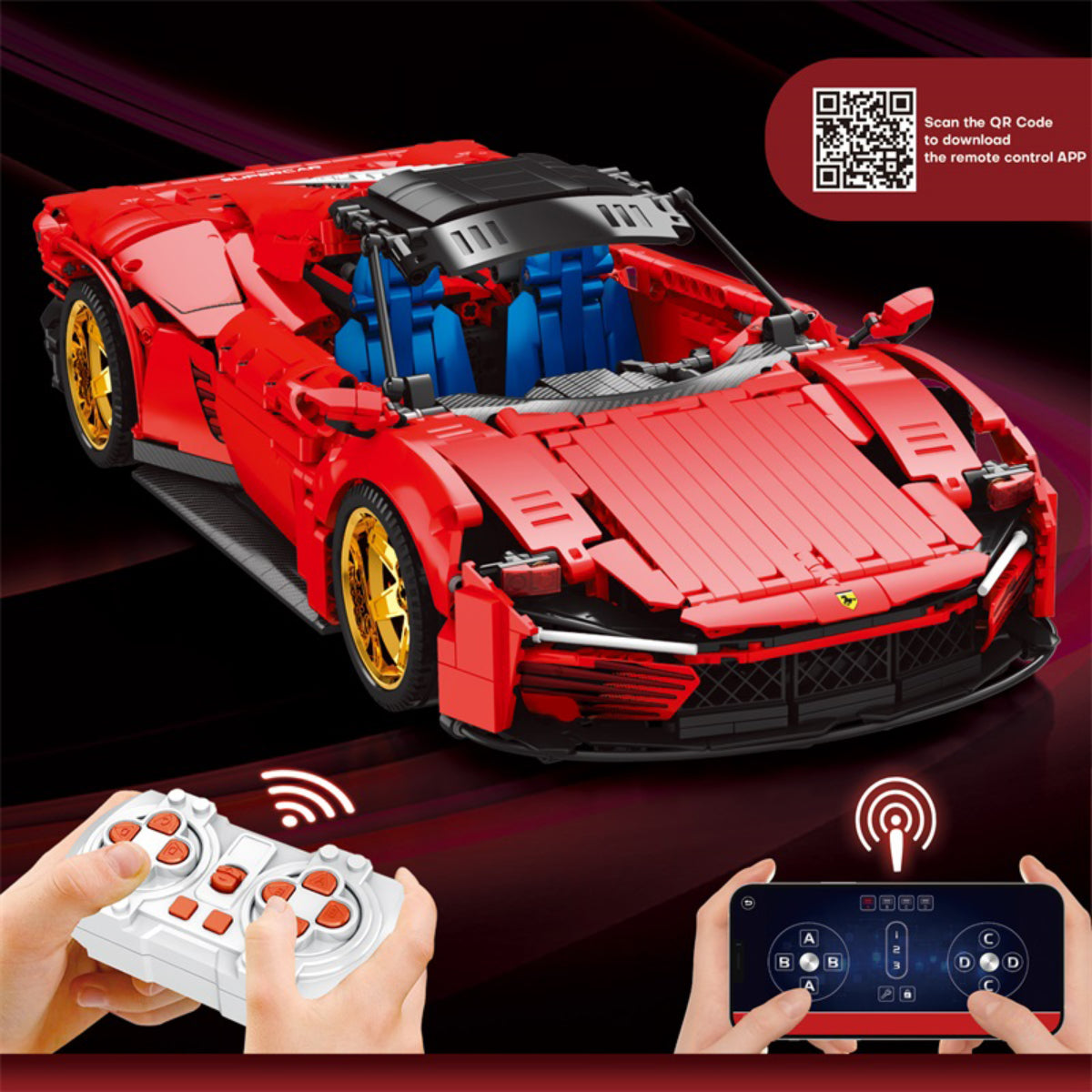 Reobrix 11025 Supercar 1:10 Klemmbaustein 1958 Teile ab 14