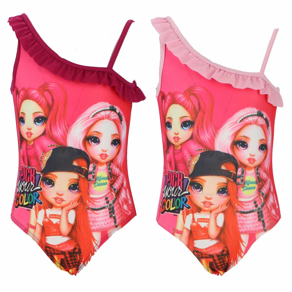 Rainbow High Badeanzug für Mädchen Farbenfrohe Schwimmkleidung für den Strand