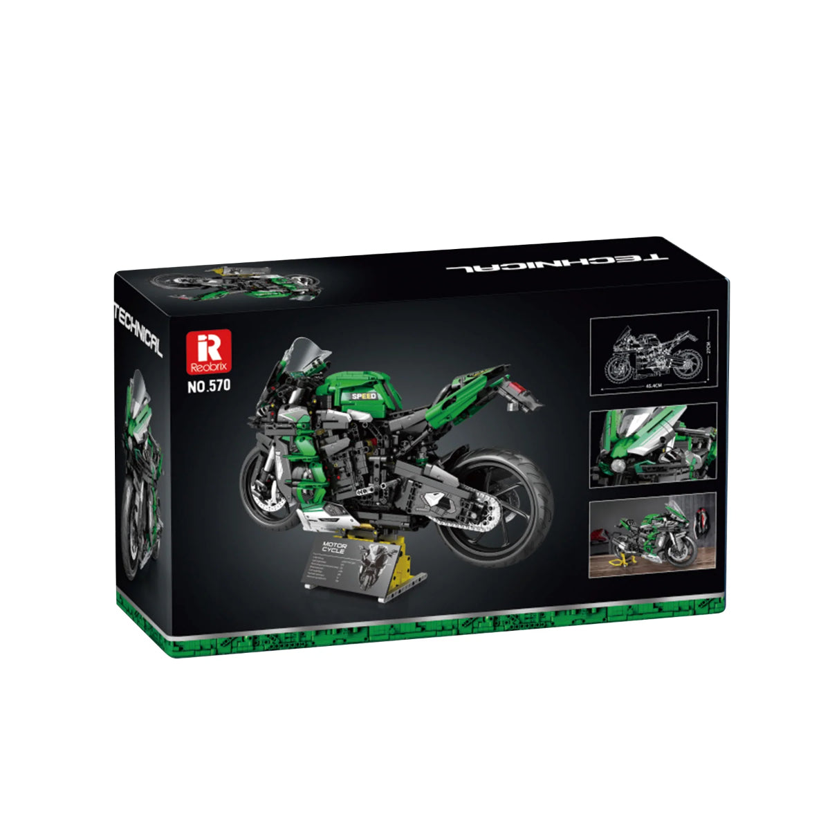 Reobrix 570 Motorrad 1:5 Klemmbaustein 2088 Teile ab 14