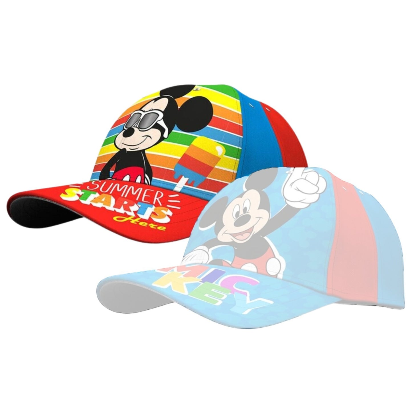 Mickey Mouse Cap – Klassische Disney Kappe aus 100% Baumwolle, Verstellbar