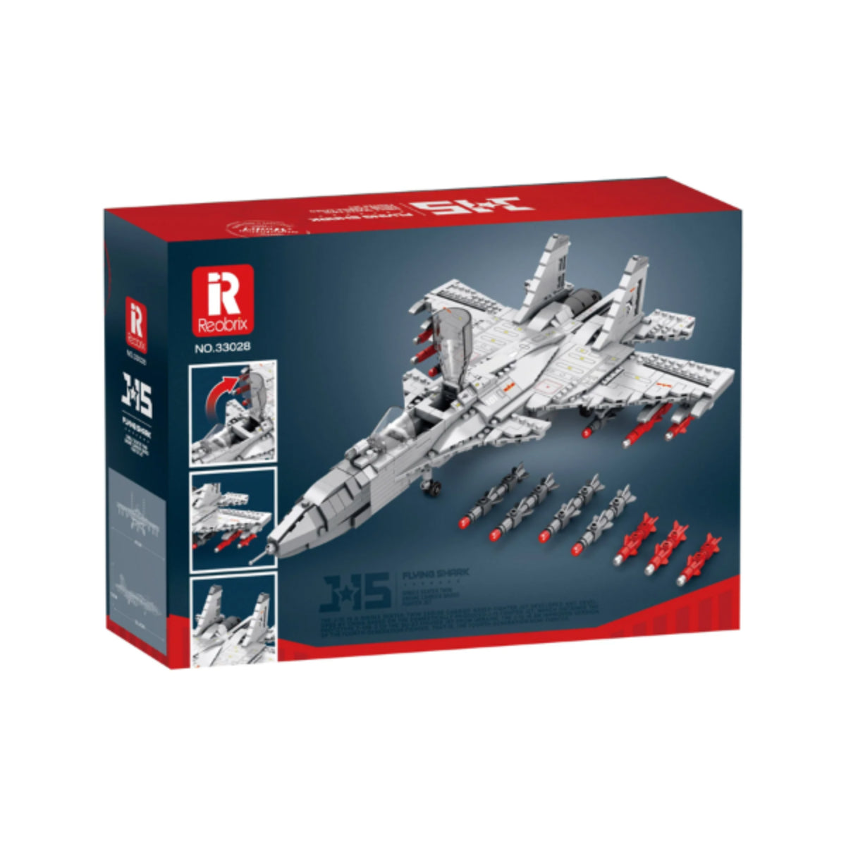 Reobrix 33028 Kampfjet 1066 Teile 53,5 cm ab 14