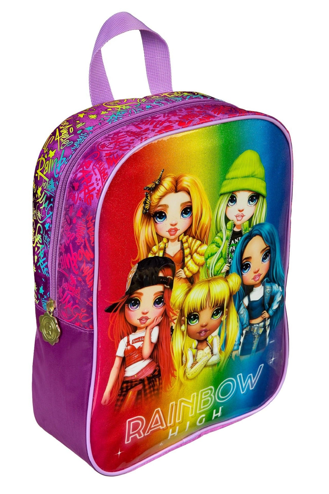 Rainbow High Rucksack Bunter Rucksack Schultasche im Rainbow High-Stil