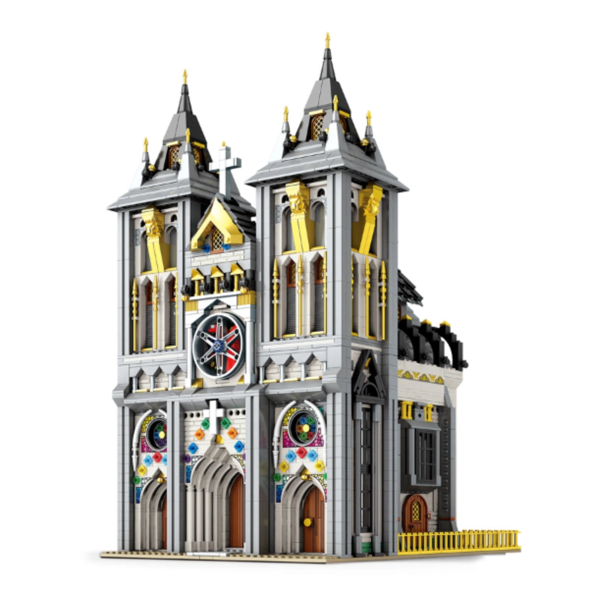 Reobrix 66027 Mittelalterliche Kirche Klemmbaustein Gebäude 3468 Teile ab 14