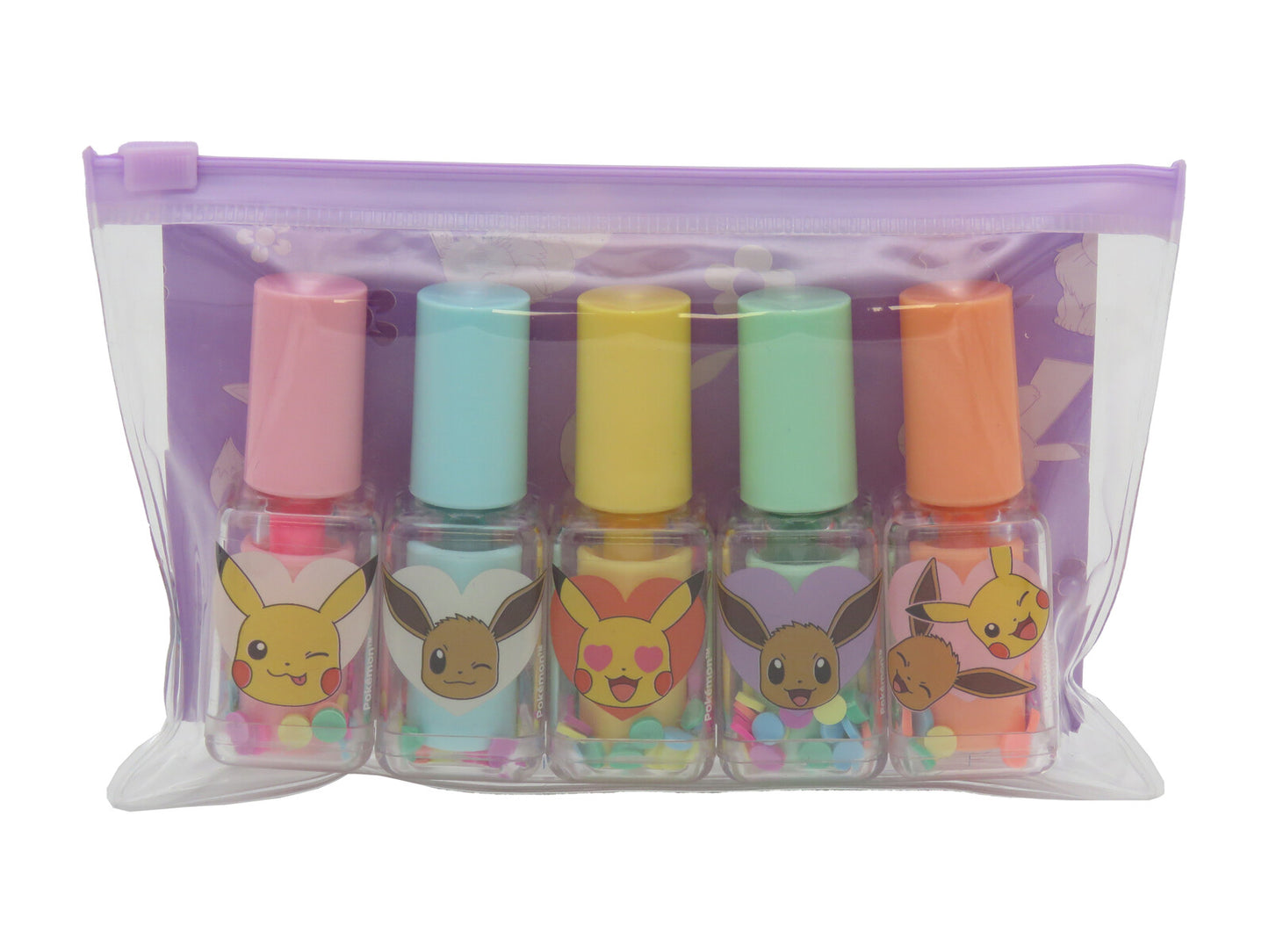 Pokémon Marker Set 5 teilig Textmarker in Nagellackform